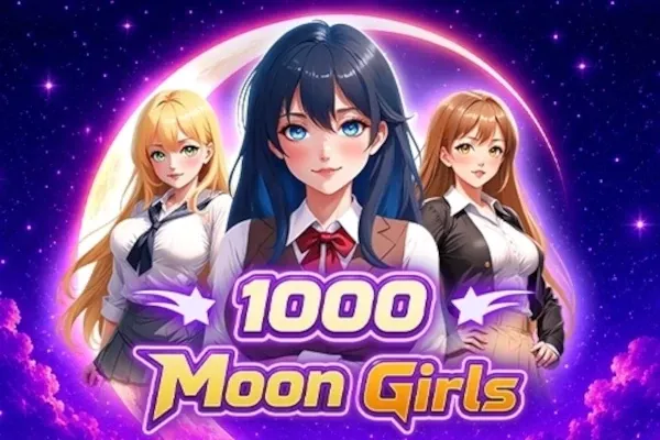 1000 Moon Girls free slot background