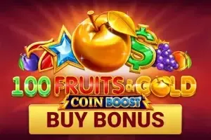 100 Fruits & Gold Coin Boost free slot background