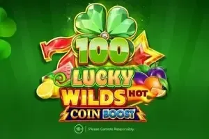 100 Lucky Wilds Hot Coin Boost free slot background