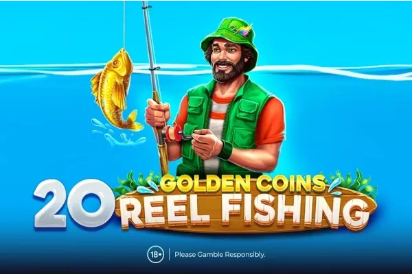 20 Golden Coins: Reel Fishing free slot background