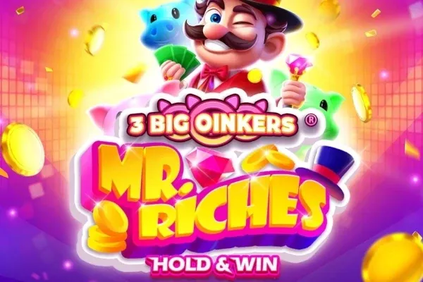 3 Big Oinkers Mr. Riches free slot background