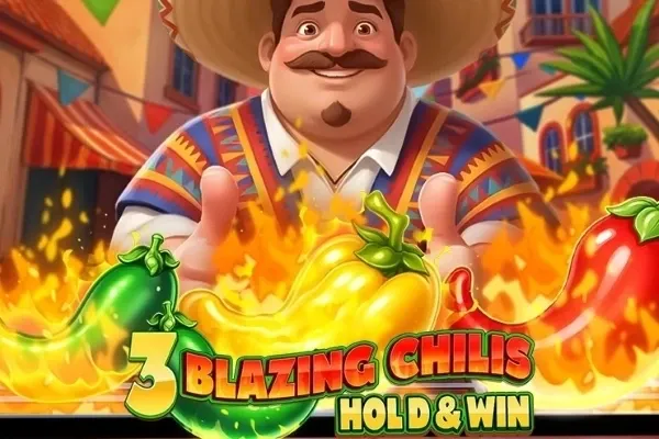 3 Blazing Chilis free slot background