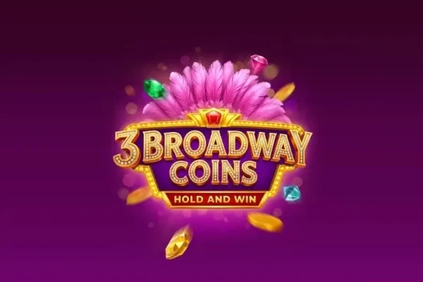 3 Broadway Coins free slot background