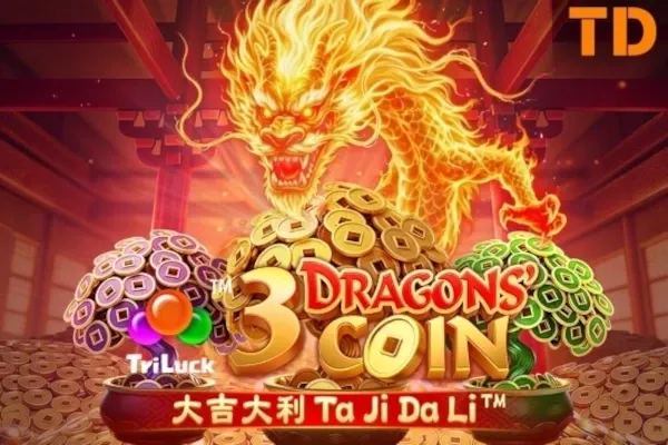 3 Dragons' Coin free slot background