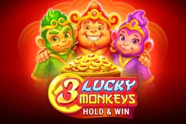 3 Lucky Monkeys Hold & Win free slot background