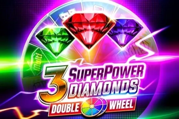 3 SuperPower Diamonds free slot background