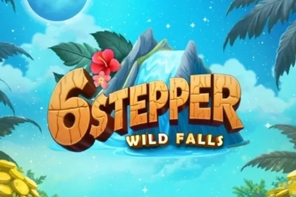 6 Stepper Wild Falls free slot background