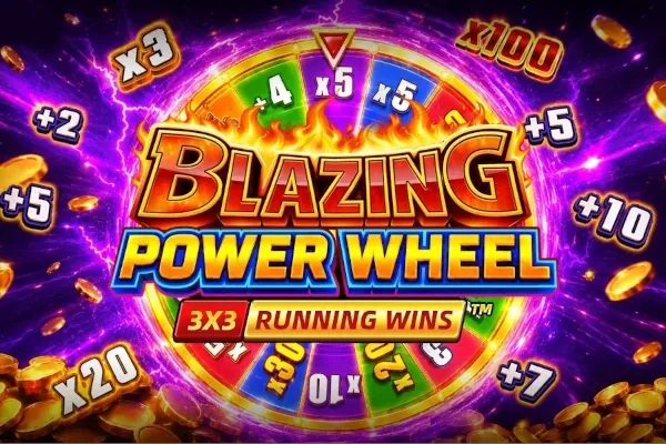 Blazing Power Wheel™ free slot background