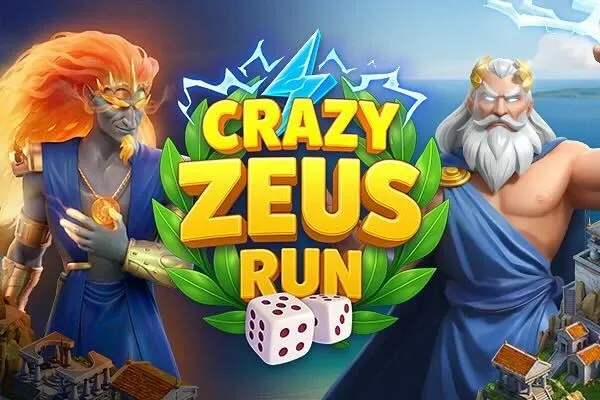 Crazy Zeus Run free slot background