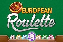 European Roulette free table game background