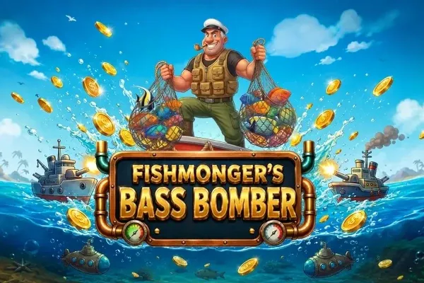 Fishmonger's Bass Bomber free slot background