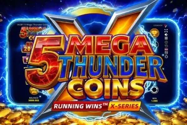 5 Mega Thunder Coins free slot background