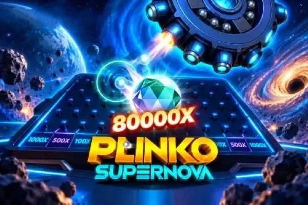 Plinko Supernova free slot background