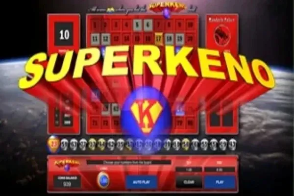 Super Keno free slot background