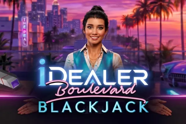 iDealer Boulevard Blackjack free table game background