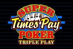 Super Times Pay Triple Play Poker free table game background