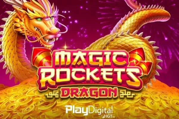 Magic Rockets Dragon free slot background
