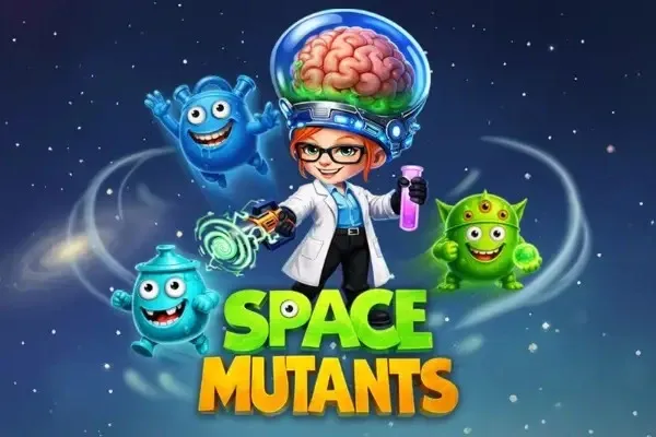 Space Mutants free slot background