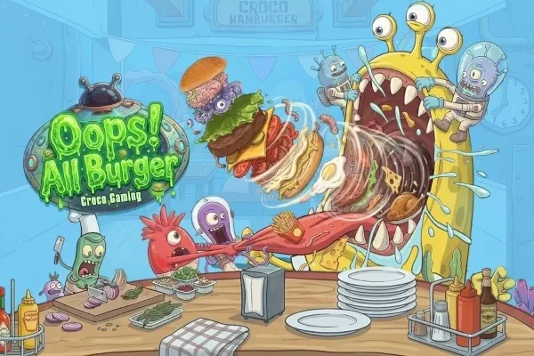 Oops! All Burger free slot background
