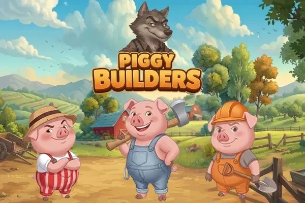 Piggy Builders free slot background