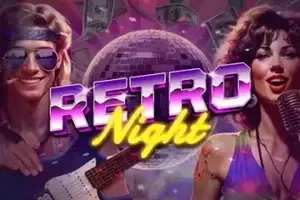 Retro Night free slot background