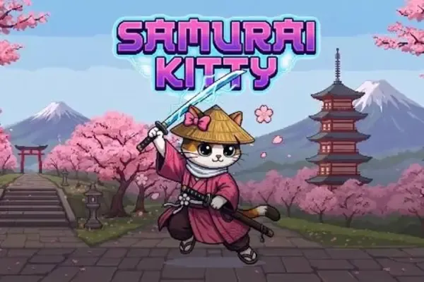Samurai Kitty free slot background