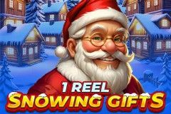 1 Reel - Snowing Gifts free slot background