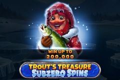 Trout's Treasure Subzero Spins free slot background