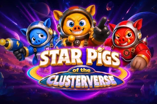 Star Pigs of the Clusterverse free slot background