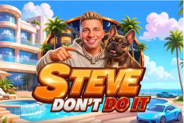Steve Don't Do It free slot background