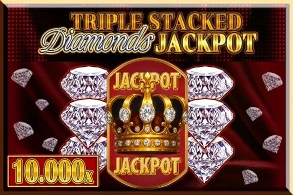 Triple Stacked Diamonds Jackpot free slot background