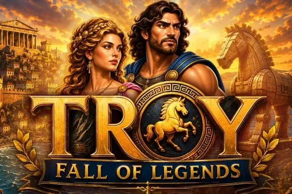 Troy Fall of Legends free slot background