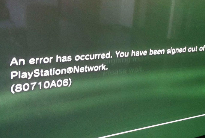 Playstation Error