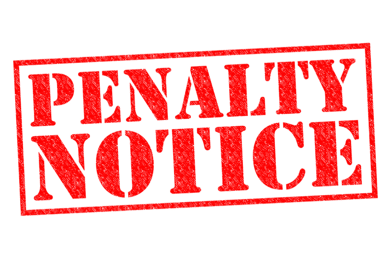 Penalty notice stamp