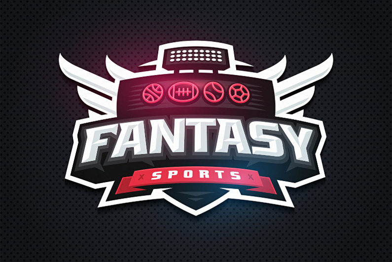 Modern professional fantasy sports template logo design