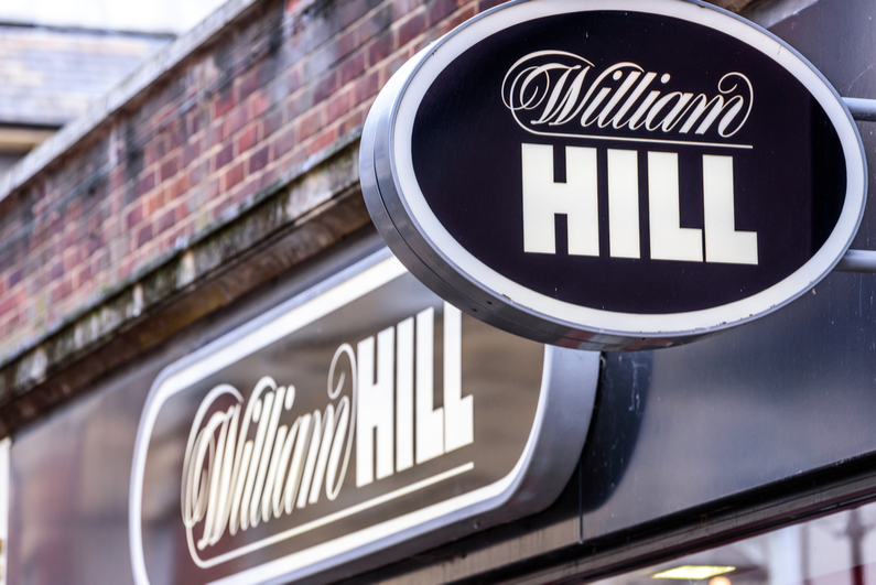 William Hill betting sign in Northampton, UK