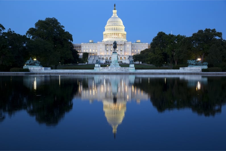 DC Capitol at night