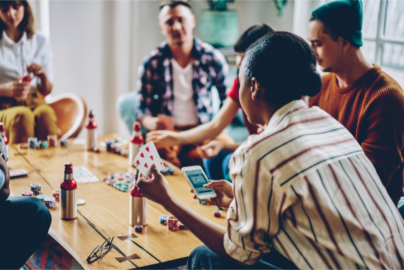 Students gambling