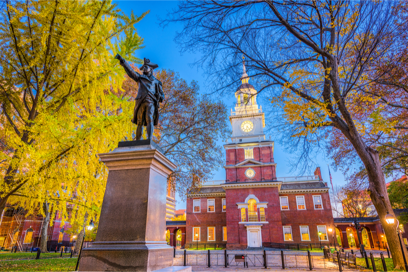 Independence Hall, Philadelphia in Pennsylvania