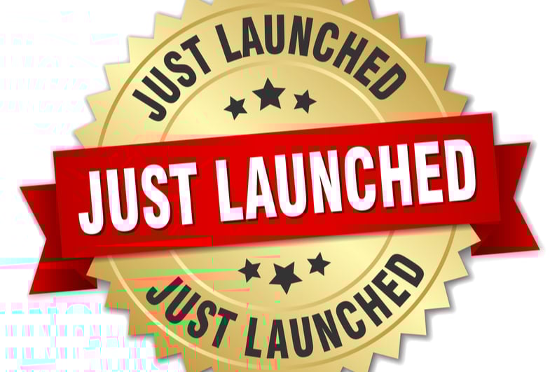JUST LAUNCHED badge
