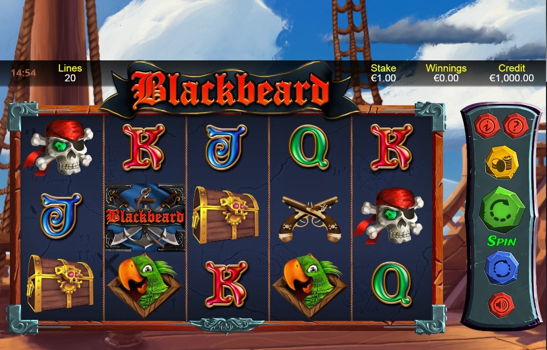 Blackbeard slot reels and symbols