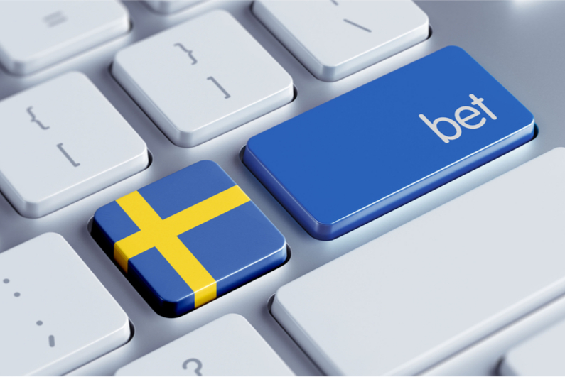 keyboard with flag of Sweden