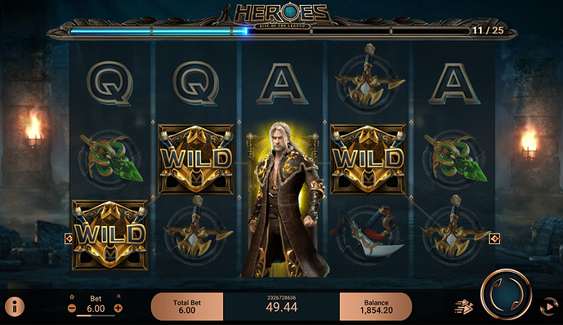 Heroes Rise of the Legend slot