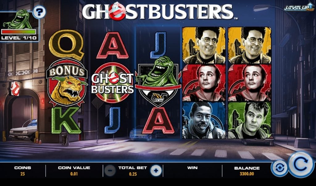 Ghostbusters Plus online slot reels