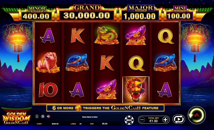 Golden Wisdom slot reels