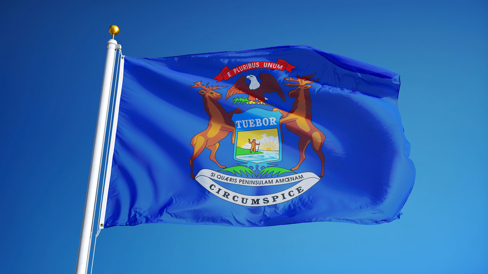 flag of michigan state
