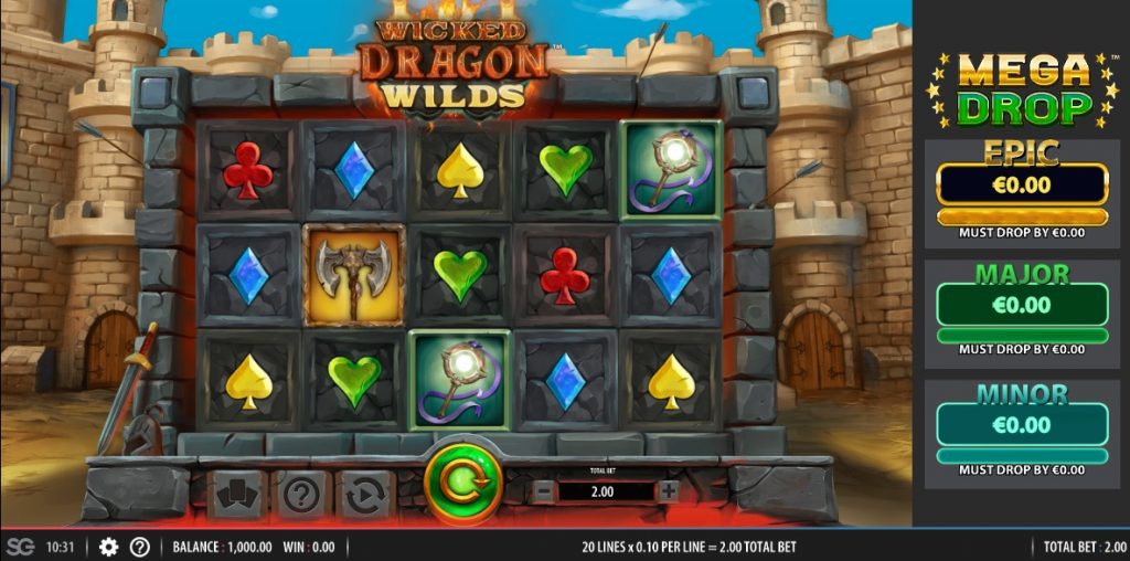 wicked dragon wilds slot reels