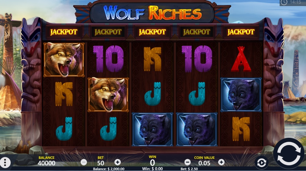 Wolf Riches slot reels