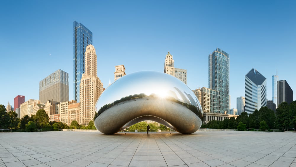 panoramic shot of Chicago, Illinois