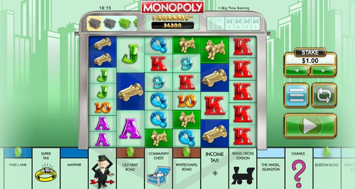 MONOPOLY MegaWays video slot by BTG